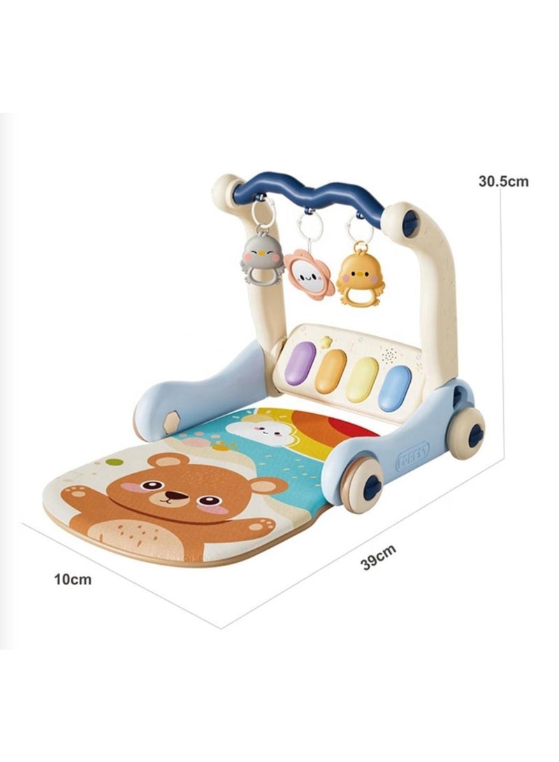 Baby Musical Walker with Piano & Hanging Toys – Early Learning Push Walker for Toddlers (3M+) Eid Gift - Image 2